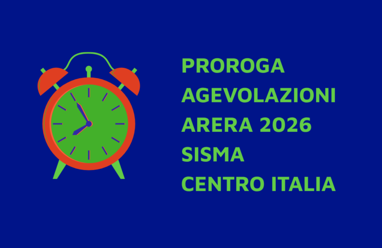 Proroga 2026 agevolazioni ARERA sisma Centro Italia