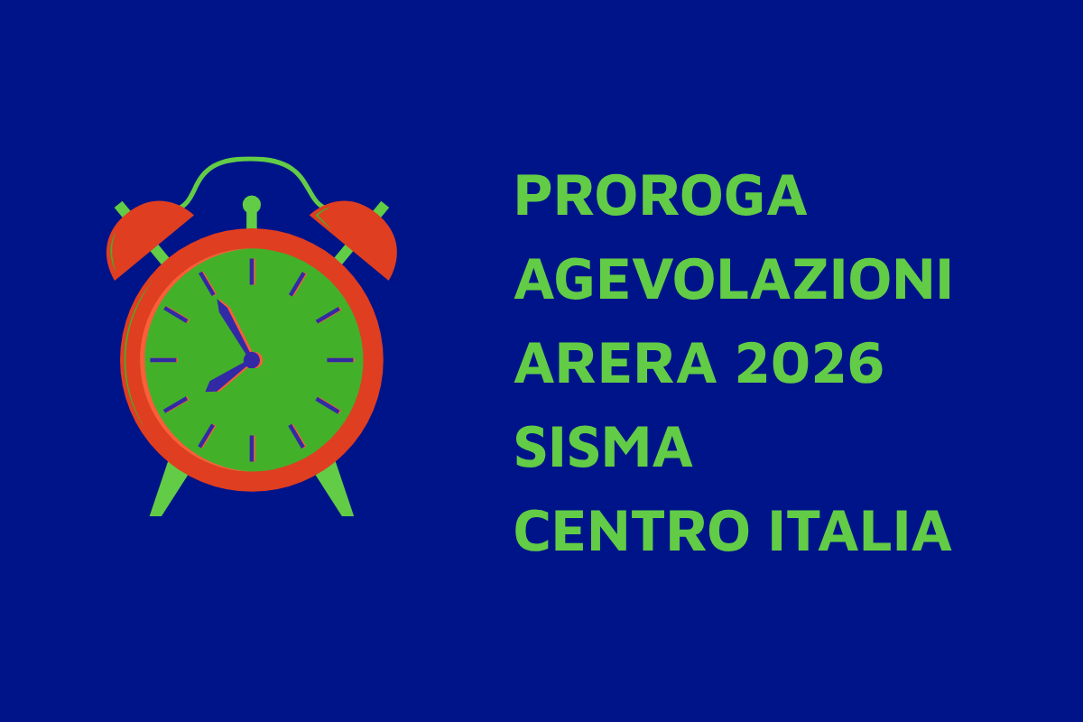 Proroga 2026 agevolazioni ARERA sisma Centro Italia